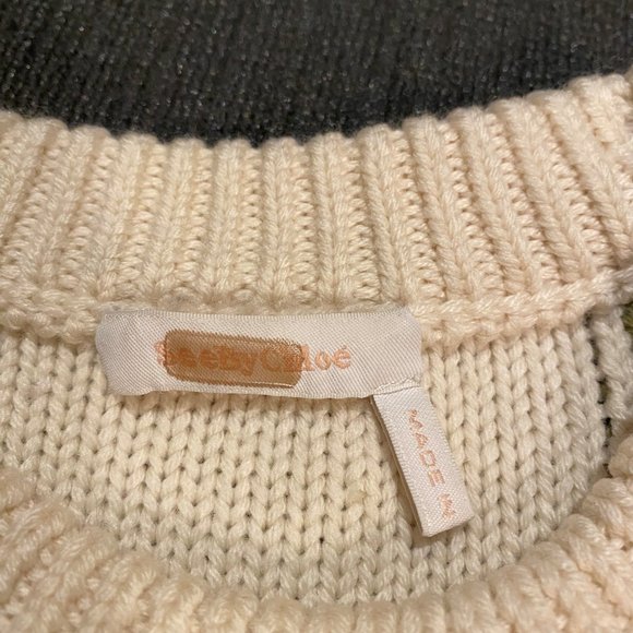 See by Chloé | Patchwork Wool Sweater | S - Picture 3 of 5